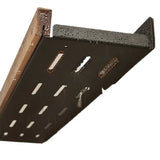 EcoWood Küchen-Wandregal – Holz-Metall Organizer ohne Bohren