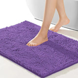 Samtweich Komfort-Chenille-Badematte – Rutschhemmend, flauschig weich und saugstark