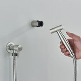 HygienoSprüh Wandbrause Schwarz – Edelstahl Handbrause-Set für WC und Badezimmer