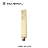 Brausestangen Set Edelstahl – Wand Duschsystem | Höhenverstellbar | Handbrause mit Schlauch
