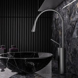 AurumLine Waschtischarmatur – Roségold Wasserhahn Messing | Schwenkbarer Waschbeckenhahn | Moderne Mischbatterie