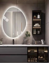 NovaGlow LED Designer Spiegel – Unregelmäßiger Badezimmerspiegel