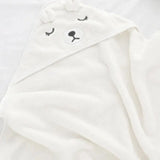 KuschelZauber Babybadeumhang mit Kapuze und verspieltem