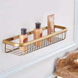 KaiserBronze Antik Messing Bad-Set – 5-teiliges Badezimmer Zubehör mit WC-Bürstenhalter