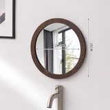 Eleganter Wandspiegel mit Holzrahmen