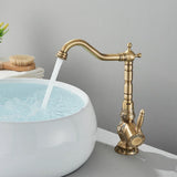 Bronara FlexPull Vintage Küchenarmatur – Antikbronze Wasserhahn