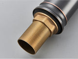 AntikFlow Waschtischarmatur Bronze – Wasserfall Wasserhahn Messing | Einhebel Mischer | Klassisches Badezimmer Highlight