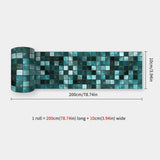 DecoMosaic 3D Mosaik Wandaufkleber – Selbstklebender, wasserdichter Backsplash