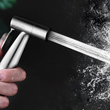 HygioClean Edelstahl-Handbrause – Wandmontiertes Handbidet für Toilette und Badezimmer