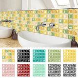 MosaikLux 3D Selbstklebende Mosaik-Wandfliesen – 10er Set