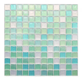 CrystalFlex 3D Mosaik Fliesenaufkleber – Glasoptik Selbstklebende Wandfliesen