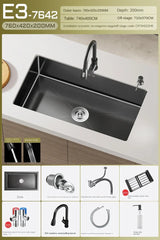 Einbauküchenspüle Schwarzfluss Eleganza – Edelstahl