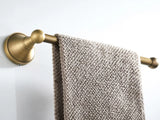 NostalgieBrons Antik Messing Bad-Set – 3-teiliges Wandaccessoire für Bad & WC