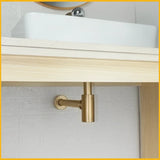 GeruchsBlock Messing-Ablaufgarnitur mit Druckverschluss und Siphon