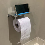 KomfortAblage Wandhalter für Toilettenpapier mit praktischer Auflage