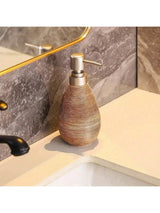KeramiLux Retro-Seifenspender – Handpumpe aus Keramik für Bad, Küche & WC