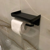 KomfortAblage Wandhalter für Toilettenpapier mit praktischer Auflage