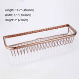 Roselux AuraShelf – Premium Duschablage aus Messing in Poliertem Roségold