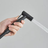 HygienoSprüh Wandbrause Schwarz – Edelstahl Handbrause-Set für WC und Badezimmer