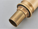 AntikFlow Waschtischarmatur Bronze – Wasserfall Wasserhahn Messing | Einhebel Mischer | Klassisches Badezimmer Highlight