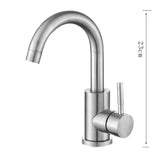 Elegante Einhebelarmatur mit Rundauslauf und Drehfunktion in Schwarznickel
