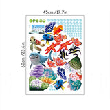 OzeanZauber 3D Wandsticker Meerestiere – Kinderfreundliche