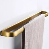 KaiserBronze Antik Messing Bad-Set – 5-teiliges Badezimmer Zubehör mit WC-Bürstenhalter