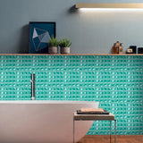 MosaikLux 3D Selbstklebende Mosaik-Wandfliesen – 10er Set