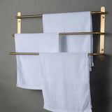 Eleganter Kupfer-Handtuchhalter | <50 cm | Mit Haken | Chrom-Finish