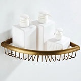 KaiserBronze Antik Messing Bad-Set – 5-teiliges Badezimmer Zubehör mit WC-Bürstenhalter