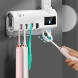 HygieniLux UV-Zahnbürstenhalter mit Zahnpastaspender