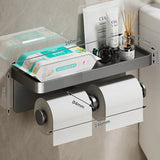 KomfortAblage Wandhalter für Toilettenpapier mit praktischer Auflage