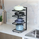 CookMaster Flex – Verstellbarer Topf- und Pfannen-Organizer aus Edelstahl