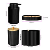 NoirElegance Bad-Set – Schwarze Accessoires