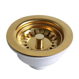 Aurumin Edelstahl Abflusssieb in Goldoptik