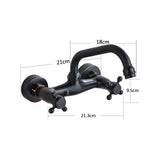 Velmora AxisFlow 360° Wandarmatur – Premium 2-Loch Mischbatterie in Antik-Messing oder ORB Schwarz