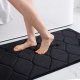 AquaComfort Badteppich Premium – Memory-Schaum Matte | Schnell Trocknend & Rutschhemmend | Stilvolle Raumdekoration