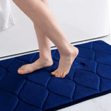 AquaComfort Badteppich Premium – Memory-Schaum Matte | Schnell Trocknend & Rutschhemmend | Stilvolle Raumdekoration