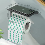 KomfortAblage Wandhalter für Toilettenpapier mit praktischer Auflage