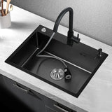 Premium-Küchenspüle Stahlklar – Einzelbecken