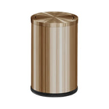Aurex ShineBin 9L – Premium Edelstahl Mülleimer mit Roll-Deckel in Goldoptik