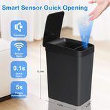 CleanSense Sensor-Mülleimer 12L – Berührungslos, Hygienisch & Modern