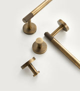 BronzeLine Badezimmer Set Messing – Antik Design Wandaccessoires | Handtuchhalter & Haken | Stilvolle Badorganisation