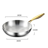 MasterCook Edelstahl-Bratpfanne Profiqualität