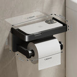 KomfortAblage Wandhalter für Toilettenpapier mit praktischer Auflage