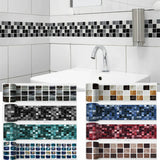 DecoMosaic 3D Mosaik Wandaufkleber – Selbstklebender, wasserdichter Backsplash