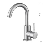 Elegante Einhebelarmatur mit Rundauslauf und Drehfunktion in Schwarznickel