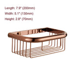 Roselux AuraShelf – Premium Duschablage aus Messing in Poliertem Roségold