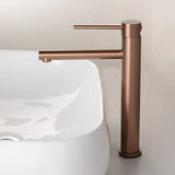 AurumLift Waschtischarmatur Gold – Hoher Wasserhahn Edelstahl | Einhebel Mischer | Modernes Badezimmer Highlight