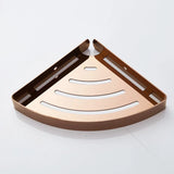 AuroraLux Roségold 304 – Premium Edelstahl Eck-Duschablage für modernes Badezimmer
